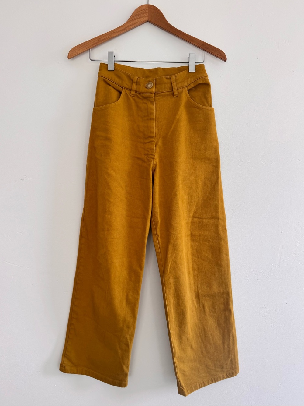 Nico Nico Mustard Button-Front Pants